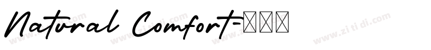 Natural Comfort字体转换